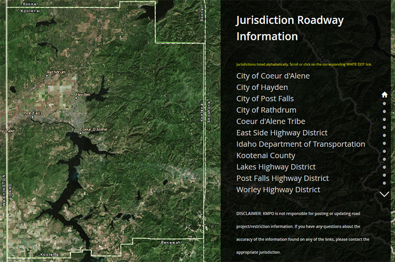 KMPO Online Roadway Information Map