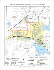 Critical Arterial Corridors Policy Map