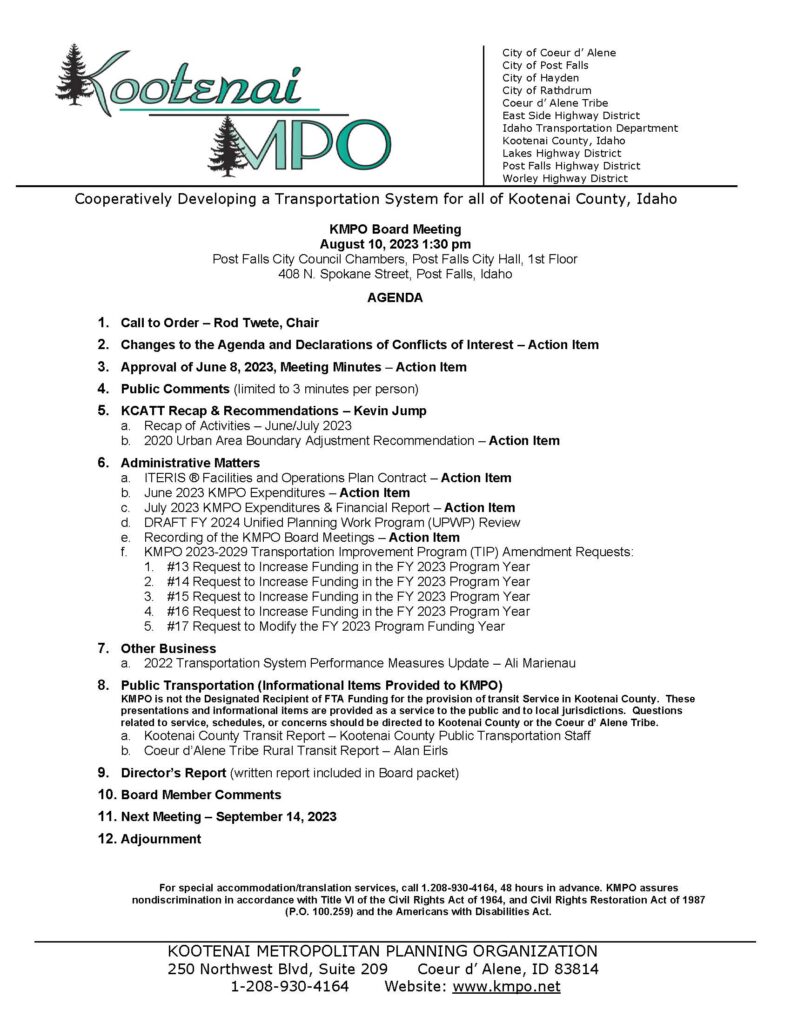 KMPO Board Meeting