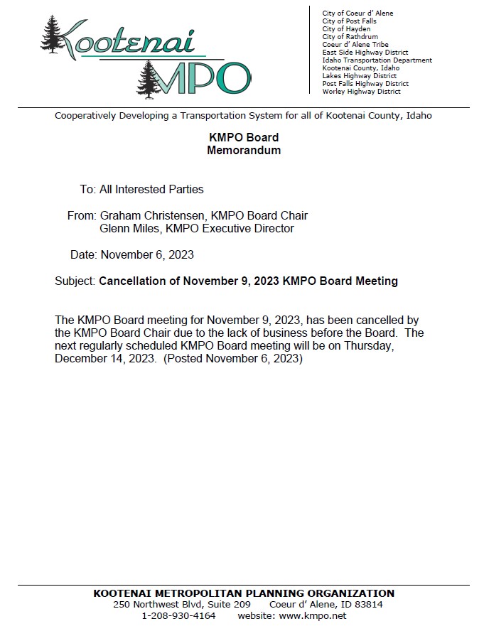 KMPO Board Meeting